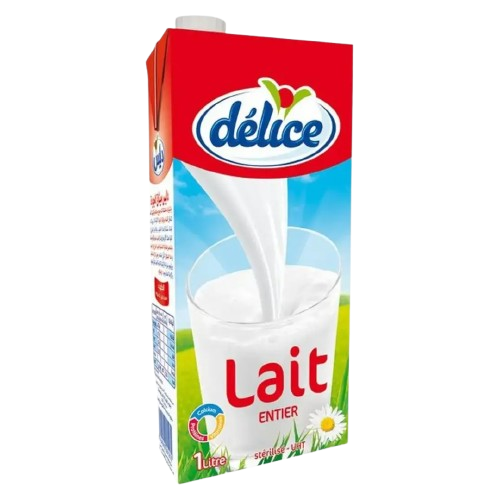 LAIT DELICE ENTIER ROUGE 6 X 1L